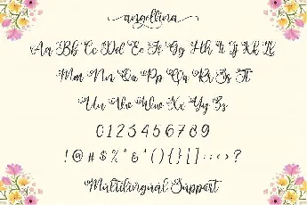 Angellina Script font