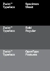 Zwizzâ„¢ Typeface font