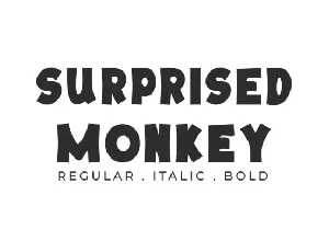 Surprised Monkey font
