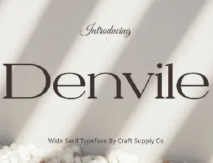 Denvile font