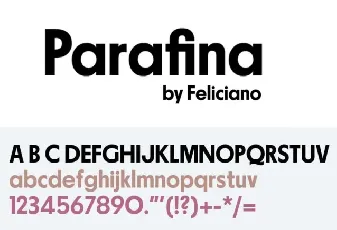 Parafina Family font