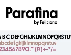 Parafina Family font