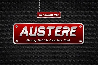 Austere Display font