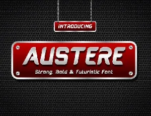 Austere Display font