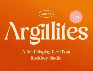 Argillites font