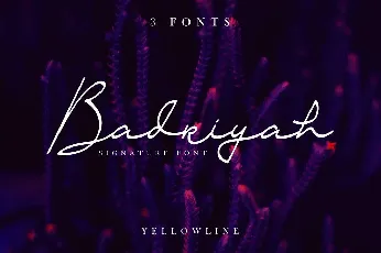 Badriyah Handwritten Script font