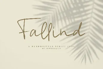 Fallind font