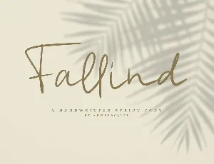 Fallind font