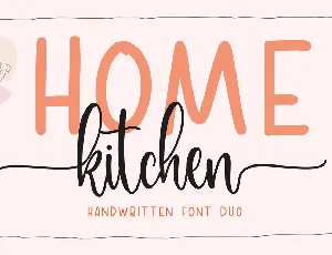 Home Kitchen font