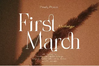 First March font