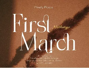 First March font