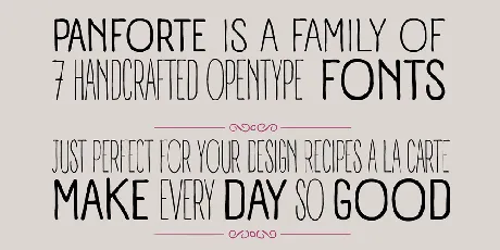 Panforte font