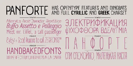 Panforte font