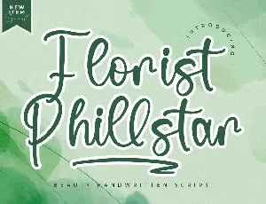 Florist Phillstar font