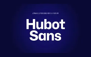 Hubot Sans font