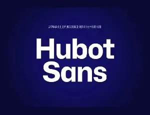 Hubot Sans font