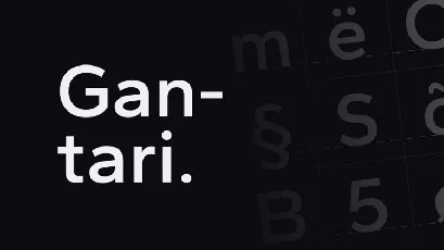 Gantari Family font