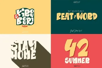 Beat Word Display font