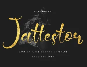 Jattestor Script font