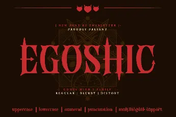EGOSHIC font