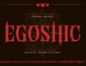 EGOSHIC font