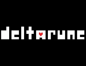 Deltarune Logo font