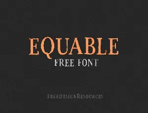 Equable Free Retro font