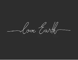 Love Earth Demo font