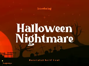 Halloween Nightmare Demo font