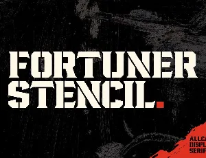 Fortuner Stencil font