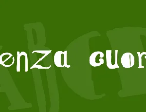 Senza cuore font