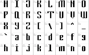 Cyrillic Pixel-7 font