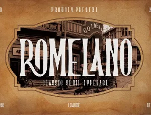 Romelano font