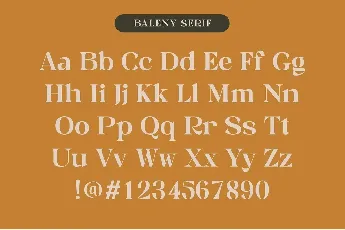 Baleny Elegant font