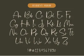 Baleny Elegant font