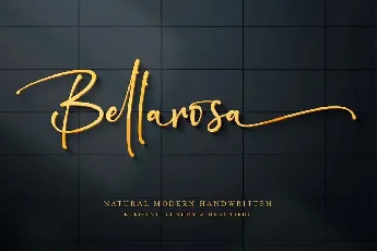 Bellarosa font