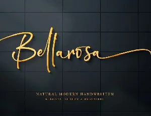 Bellarosa font