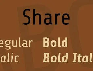 Share font