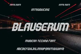 Blauserum font