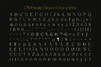 CS Parsite Drawn font