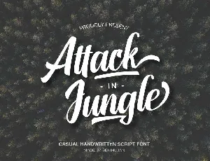 Attack in Jungle font