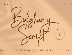 Bulghary font