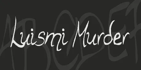 Luismi Murder font