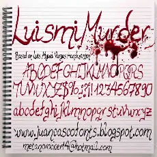 Luismi Murder font