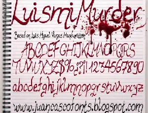 Luismi Murder font