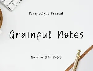 Grainful Notes font