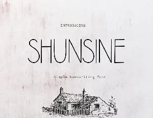 Shunsine font