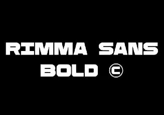 Rimma Bold Sans Serif font