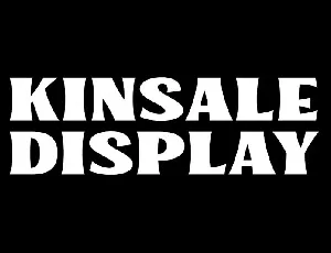 Kinsale Display font