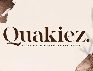 Quakiez Serif font